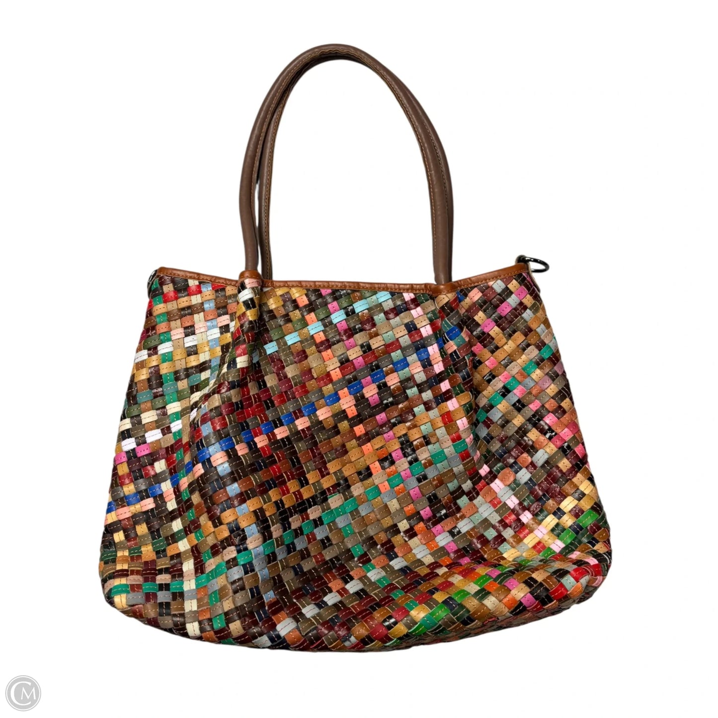 Handbag Leather By Ameri Leather, Size: Medium