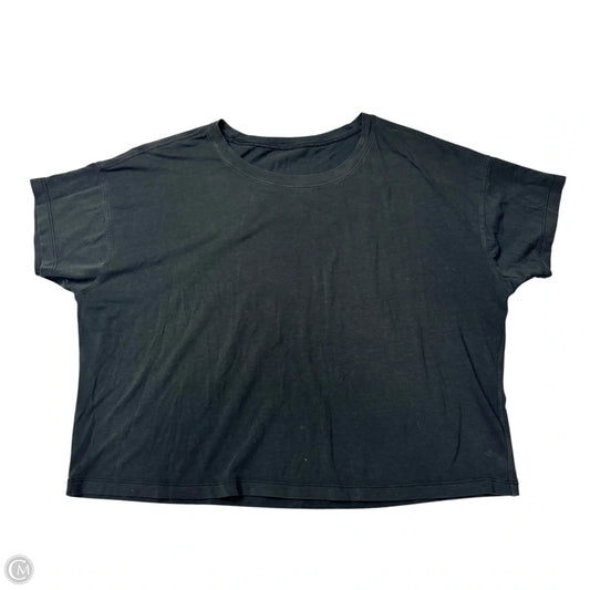 Top Short Sleeve By Lululemon In Grey, Size: M