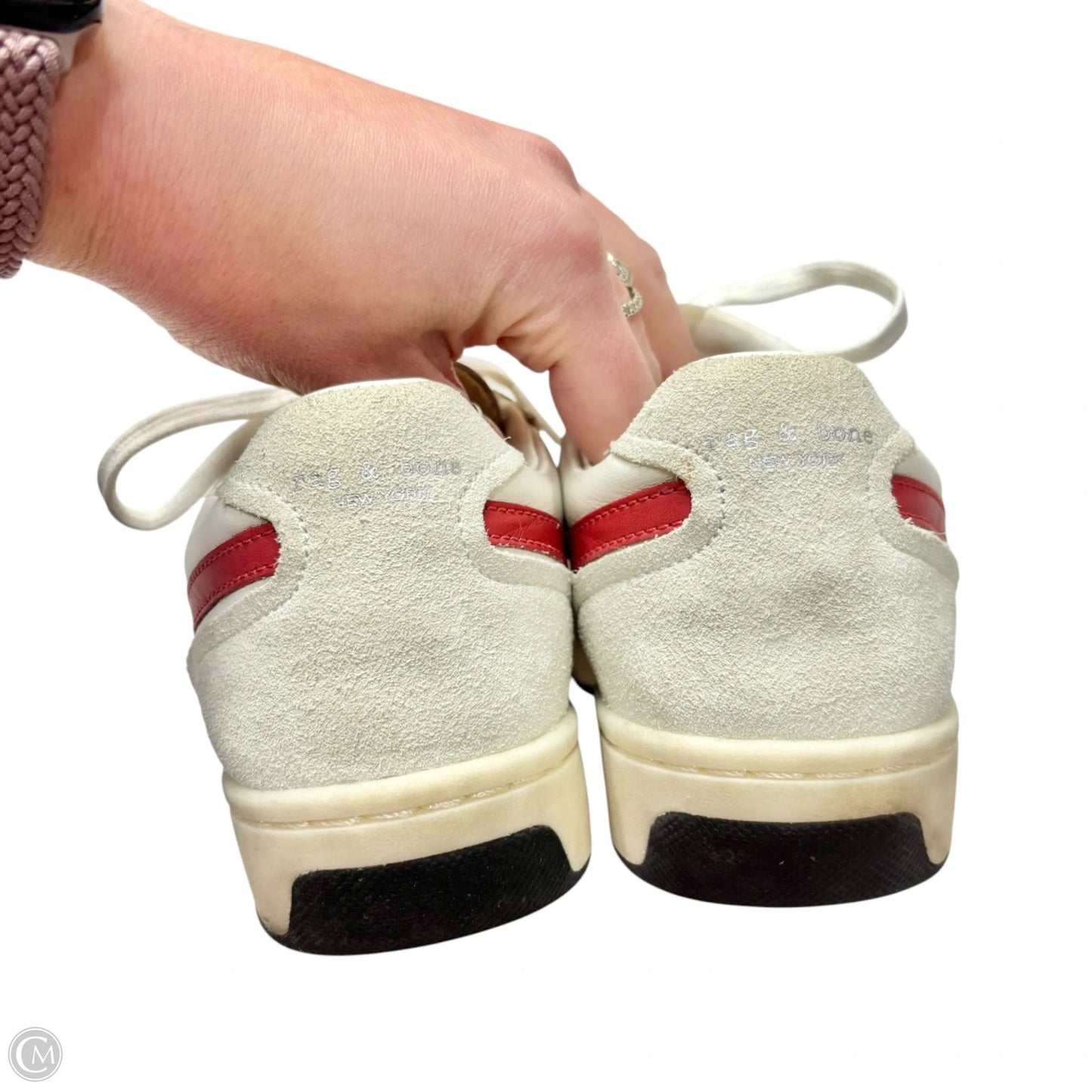 Shoes Sneakers By Rag And Bone In Red & White, Size: 8
