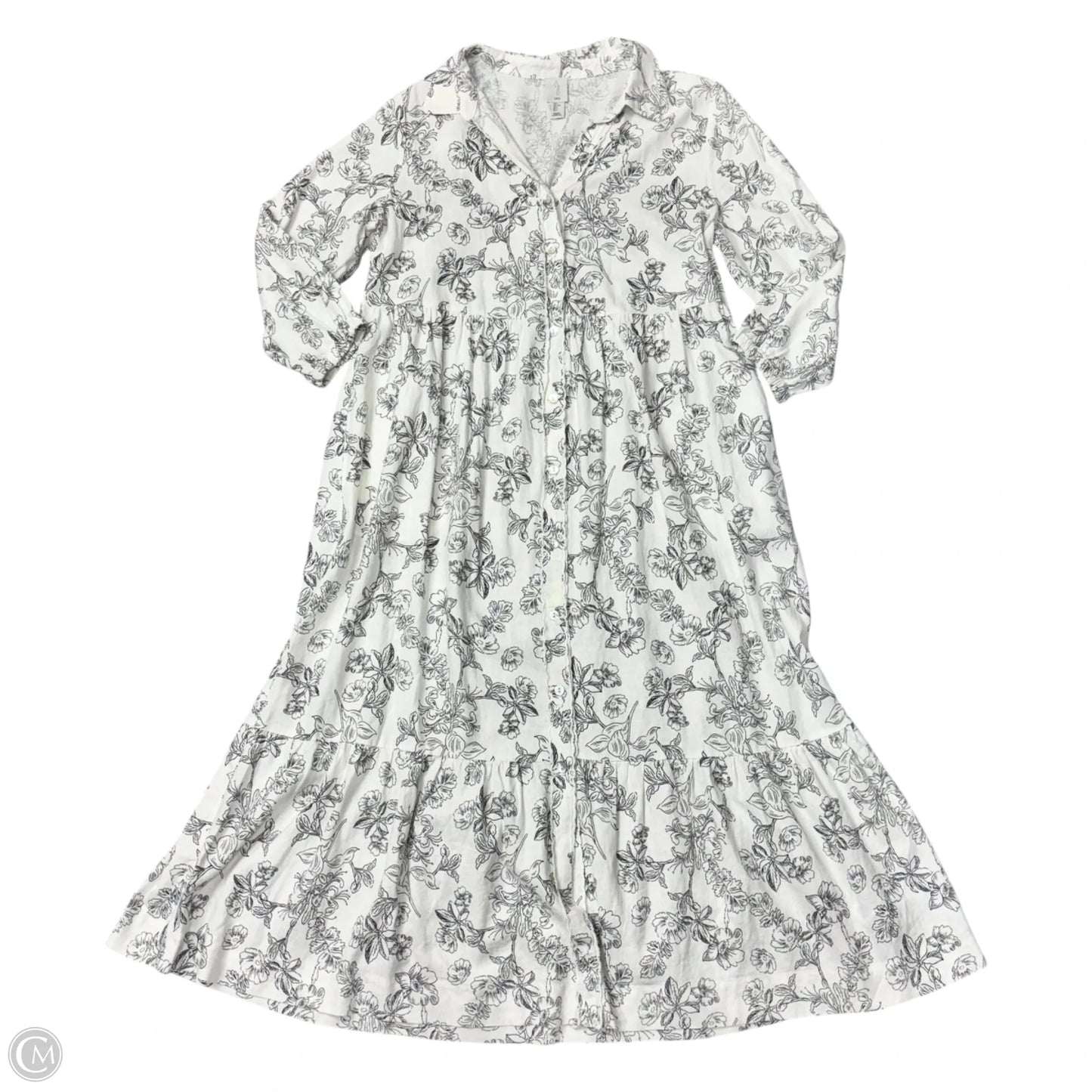 Dress Casual Maxi By Joie In Floral Print, Size: L