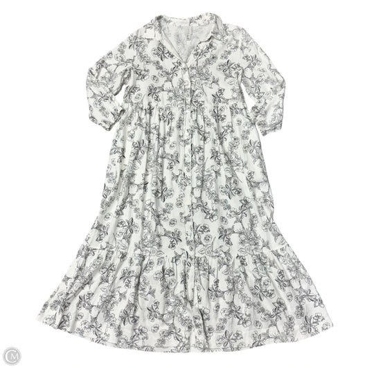 Dress Casual Maxi By Joie In Floral Print, Size: L