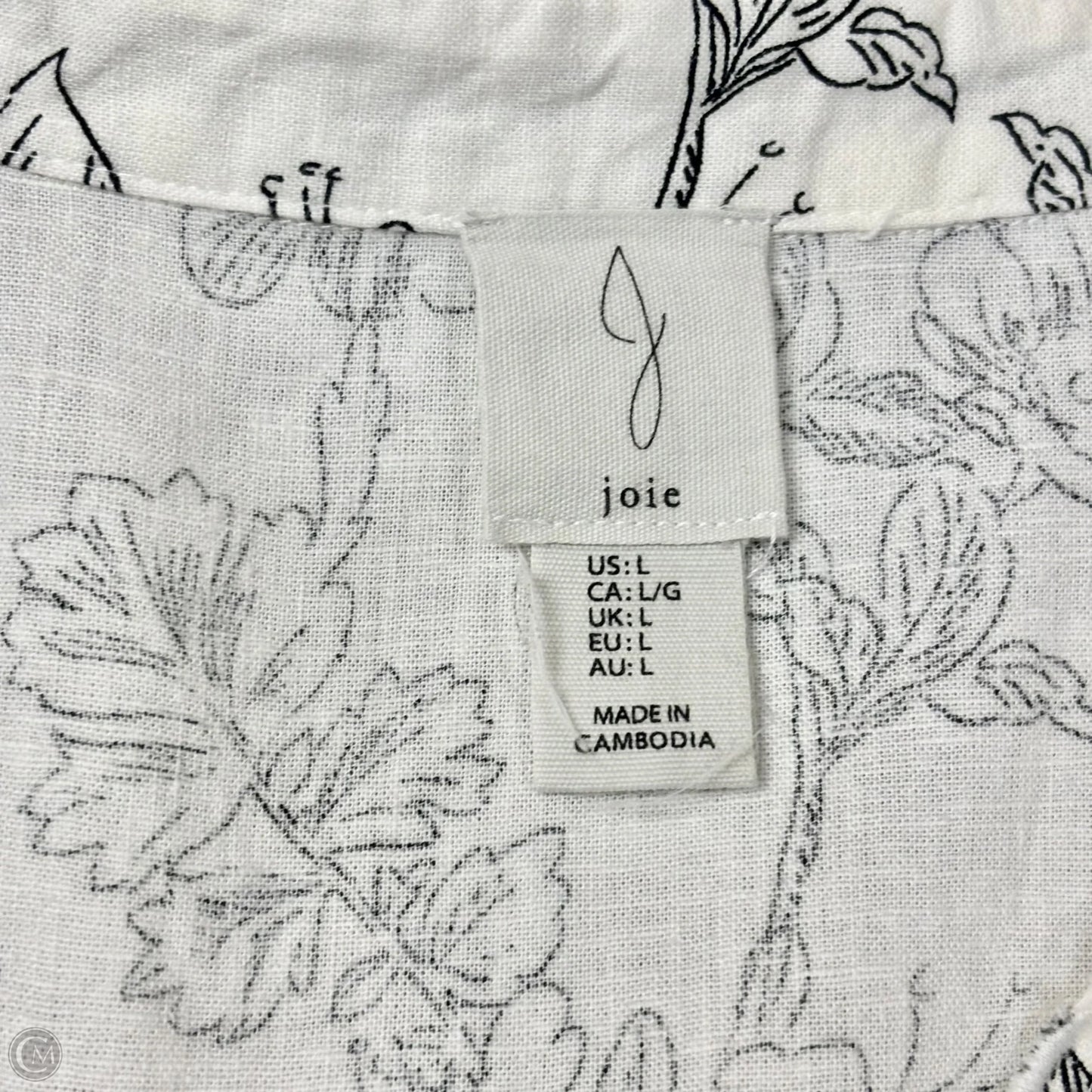 Dress Casual Maxi By Joie In Floral Print, Size: L