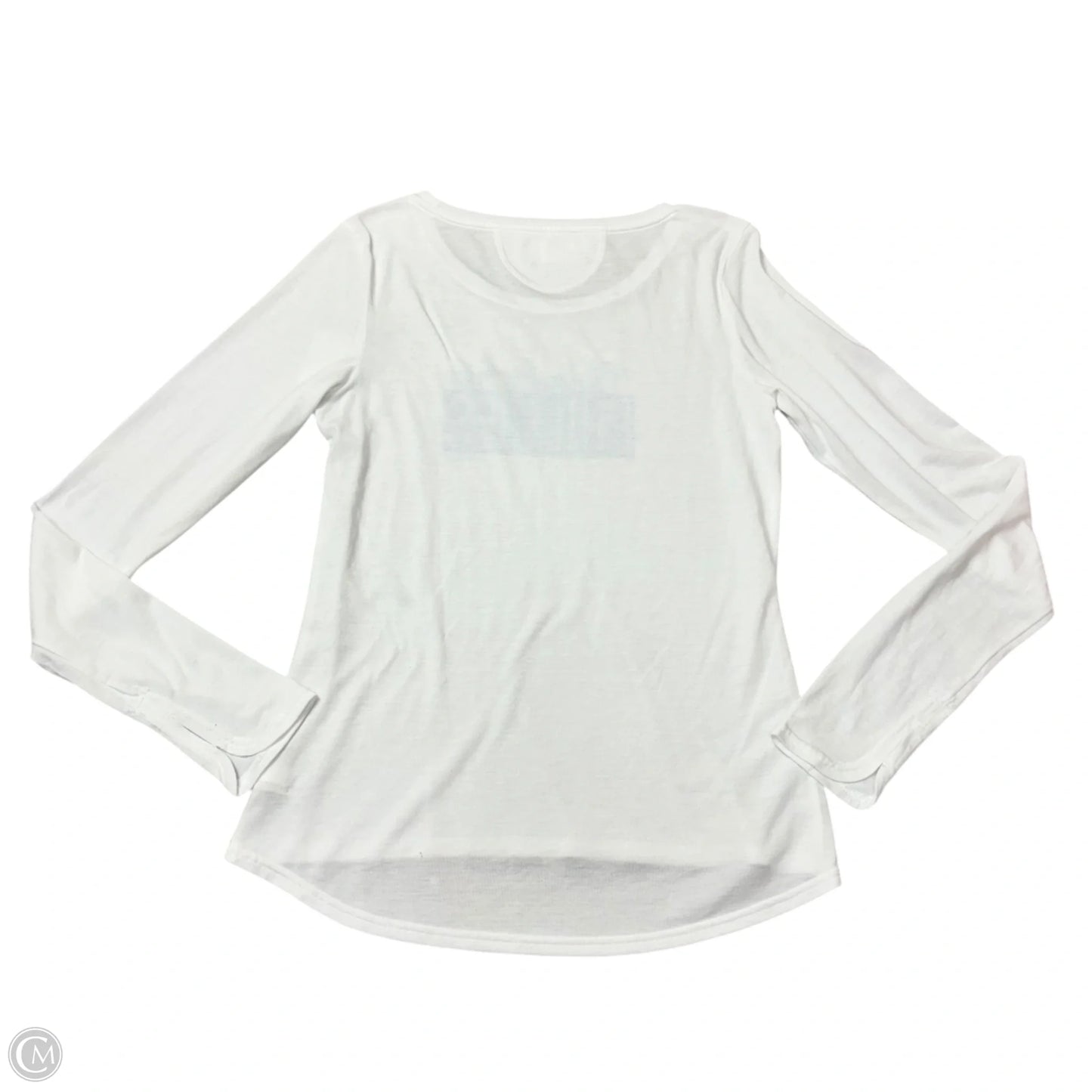 Athletic Top Long Sleeve Crewneck By Under Armour In White, Size: M