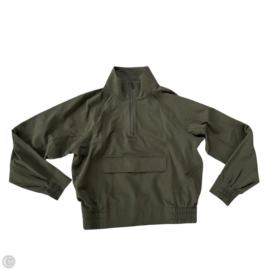 Athletic Top Long Sleeve Collar By Athleta In Green, Size: Xs
