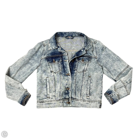 Jacket Denim By Free People In Blue Denim, Size: S