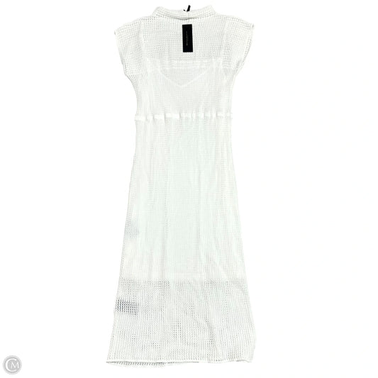Dress Casual Maxi By Donna Karan In White, Size: L