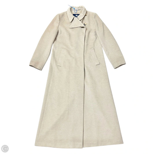 Coat Luxury Designer By Burberry In Tan, Size: M