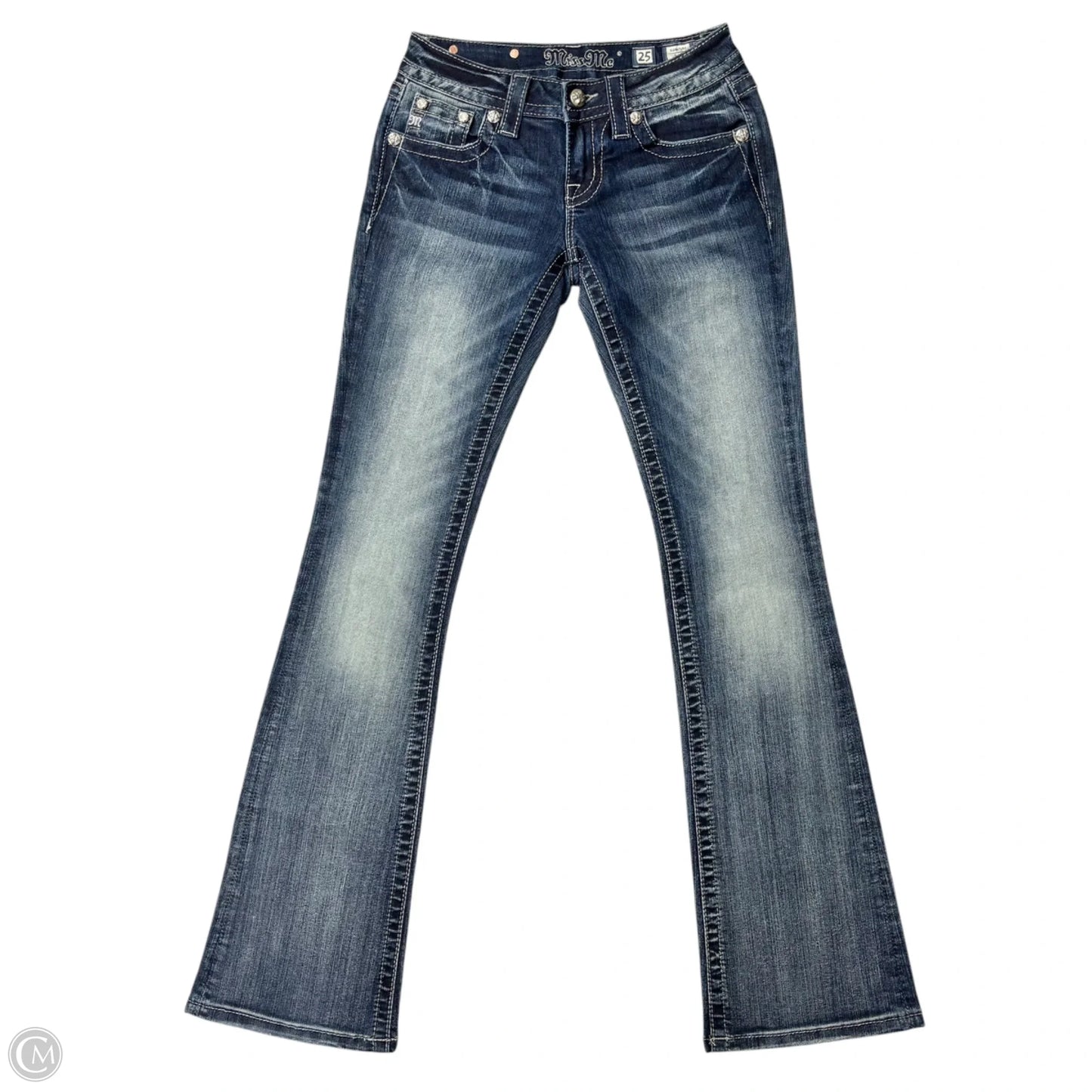 Jeans Boot Cut By Miss Me In Blue Denim, Size: 2