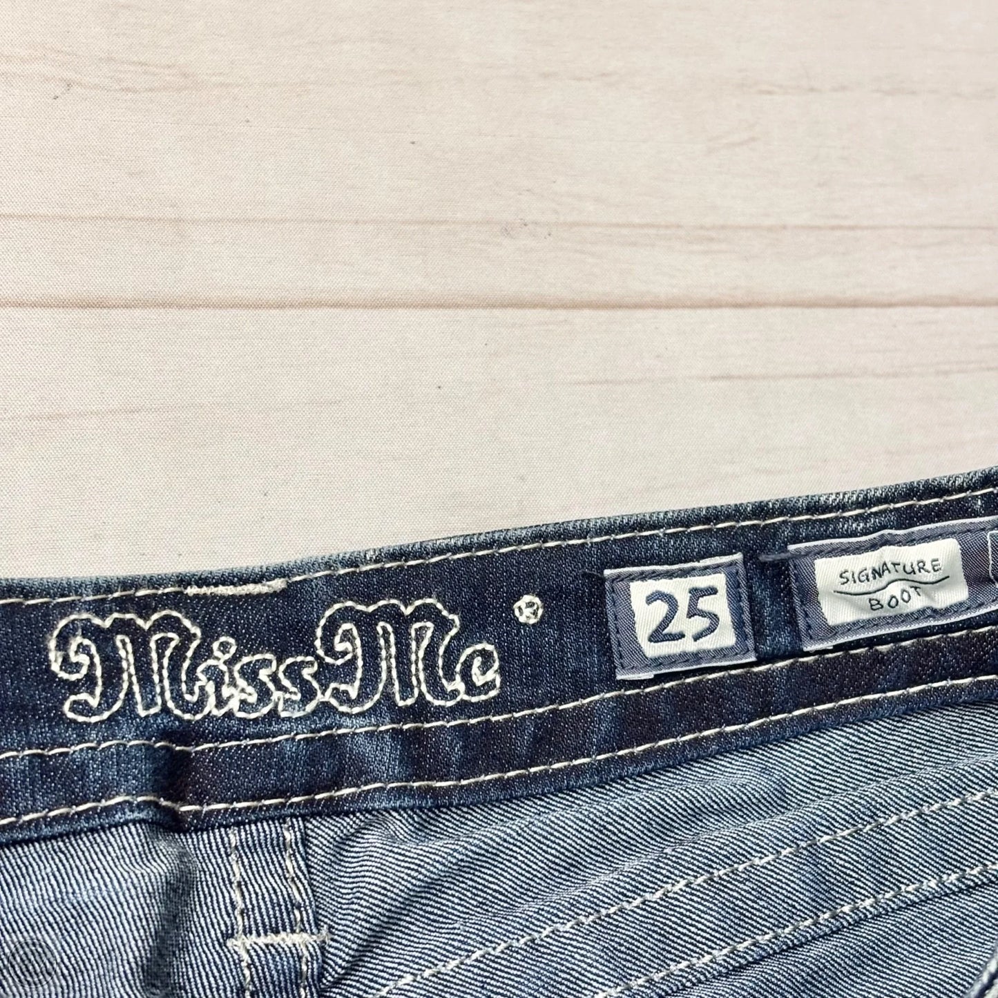 Jeans Boot Cut By Miss Me In Blue Denim, Size: 2