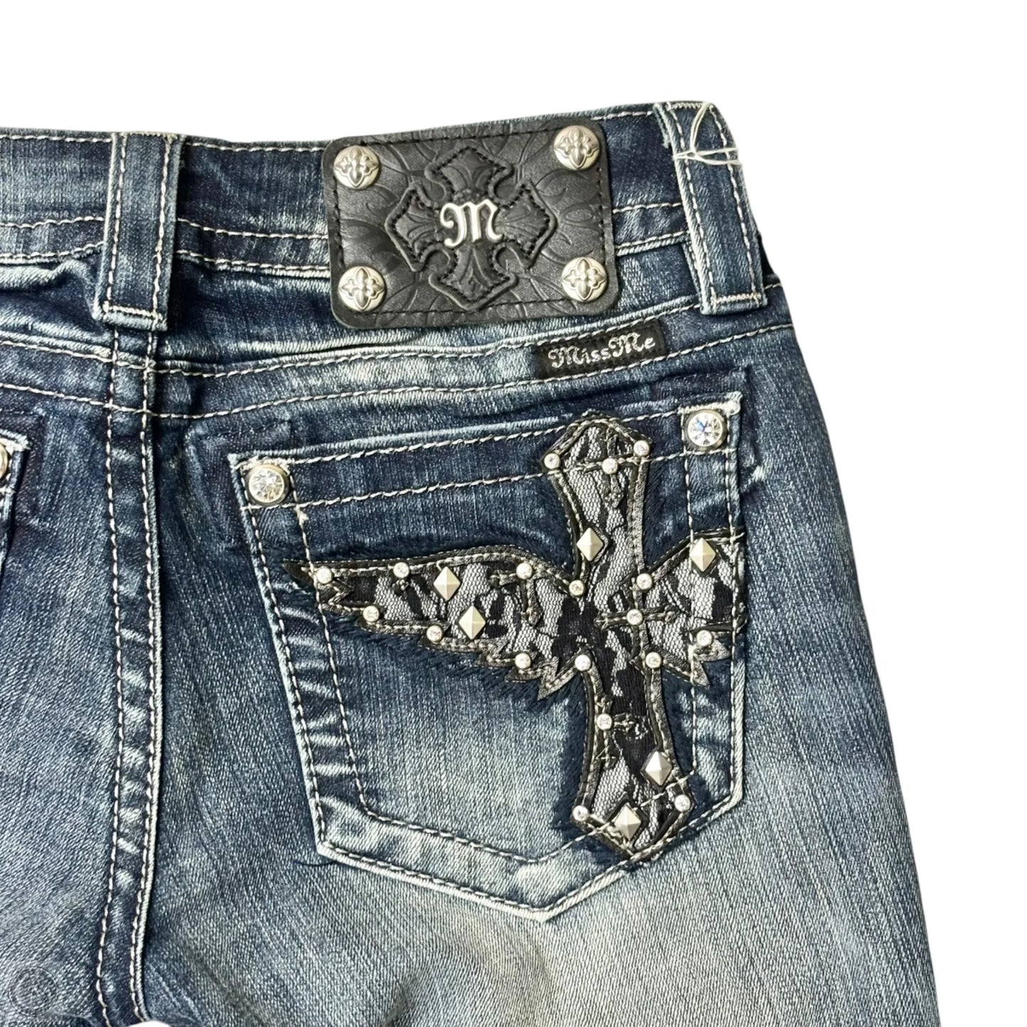 Jeans Boot Cut By Miss Me In Blue Denim, Size: 2