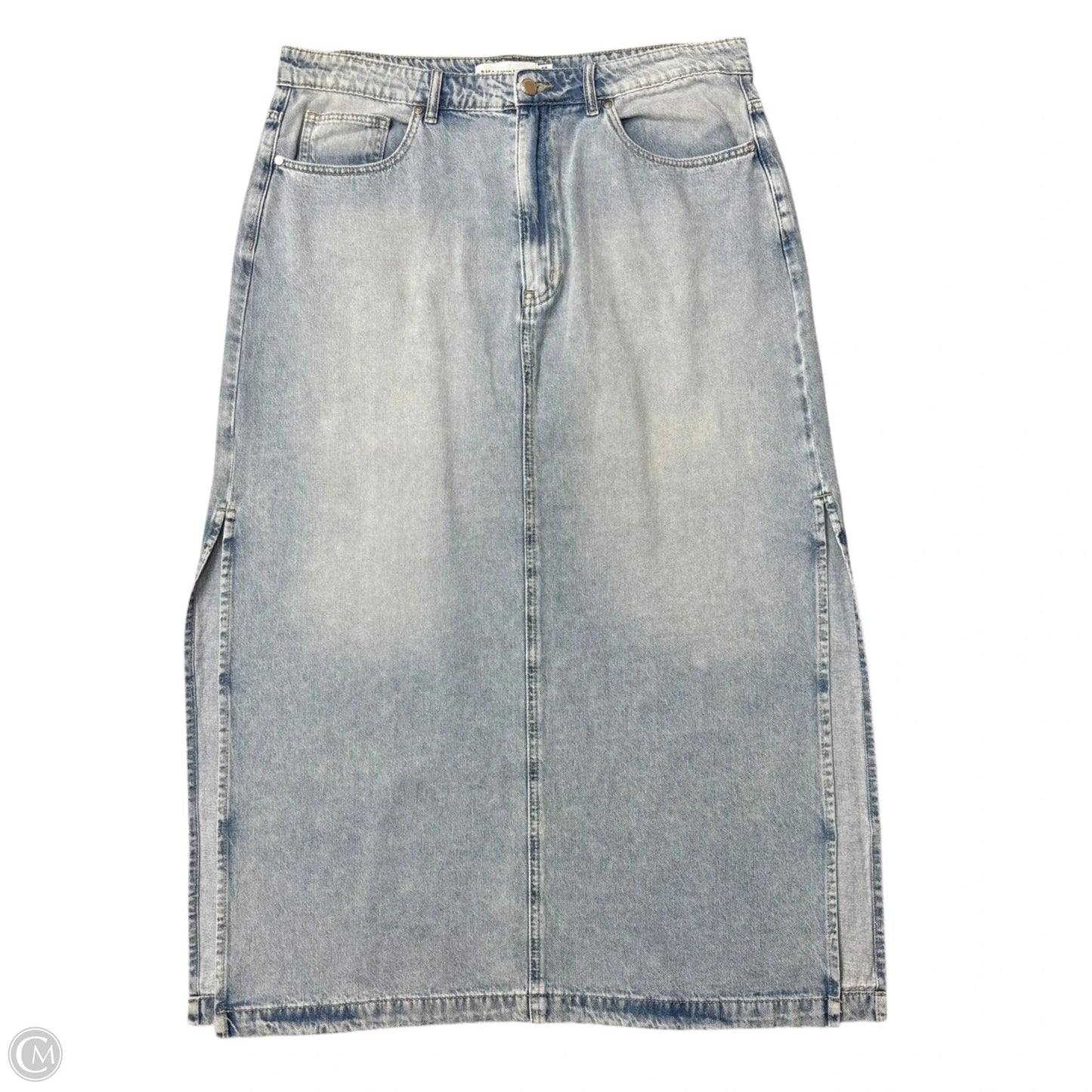 Skirt Designer By Rebecca Minkoff In Blue Denim, Size: 14