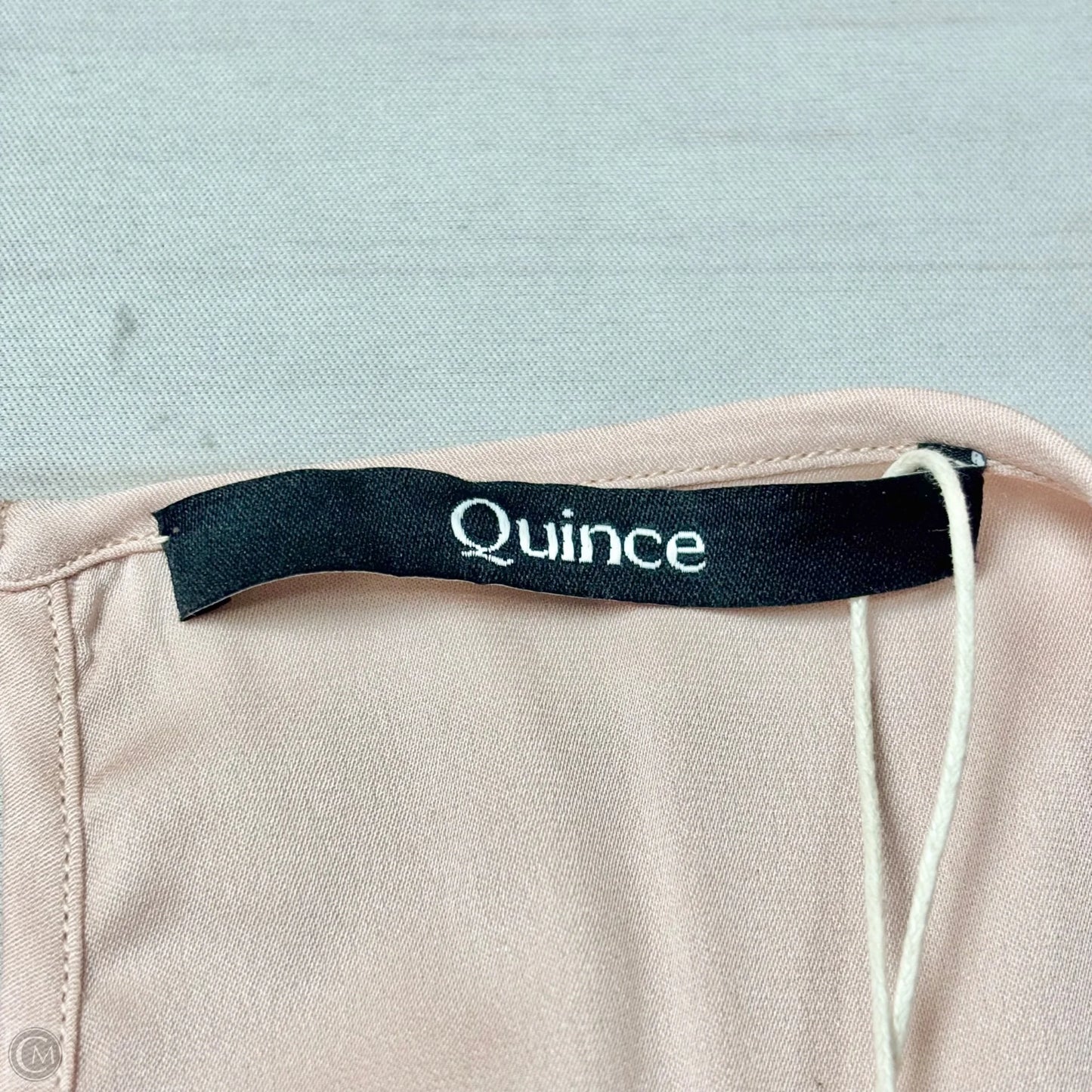 Top Short Sleeve By Quince In Pink, Size: Xl