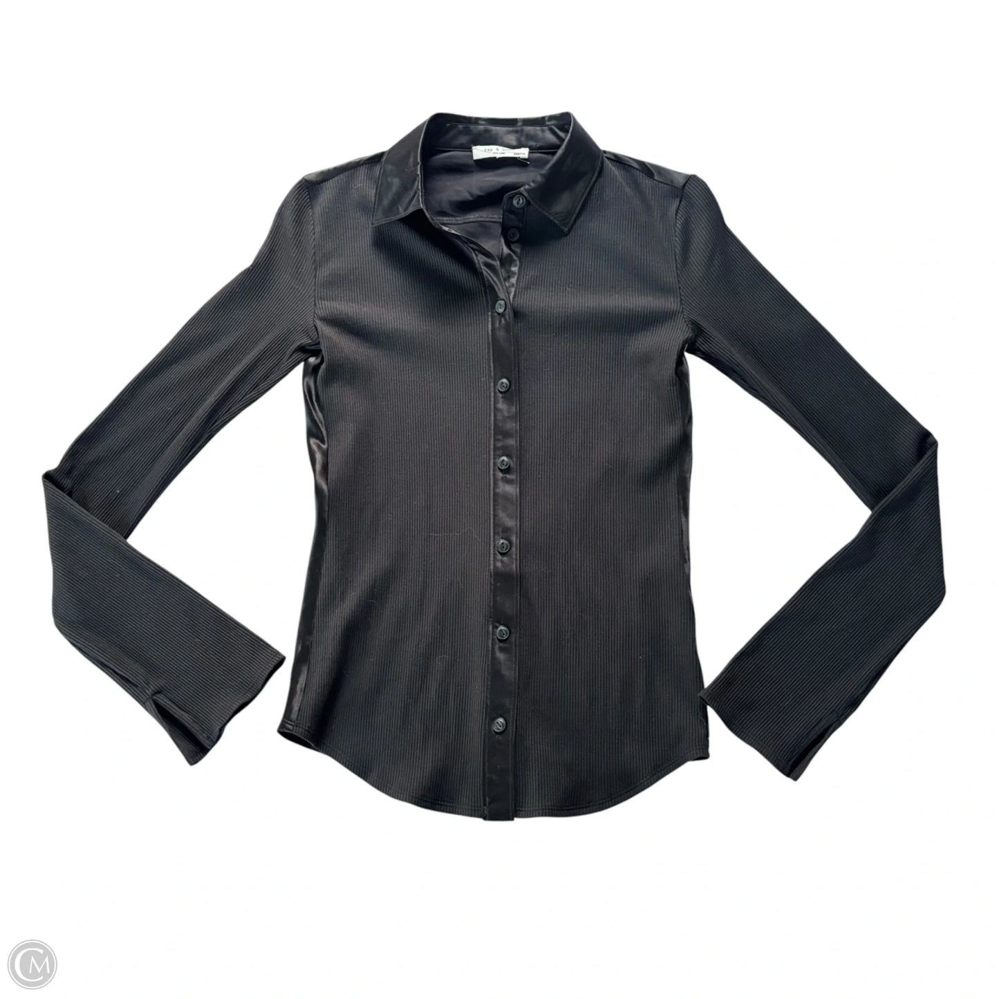 Top Long Sleeve By Rag And Bone In Black, Size: Xxs