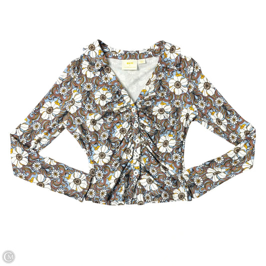 Top Long Sleeve By Maeve In Floral Print, Size: S
