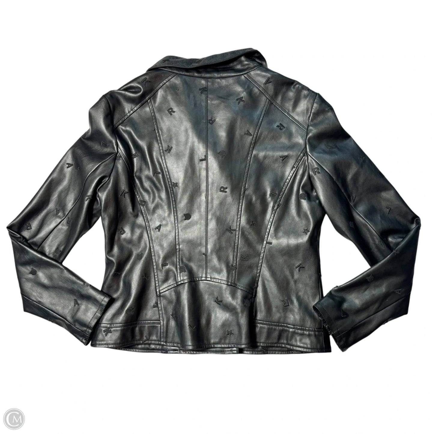 Jacket Designer By Karl Lagerfeld In Black, Size: M