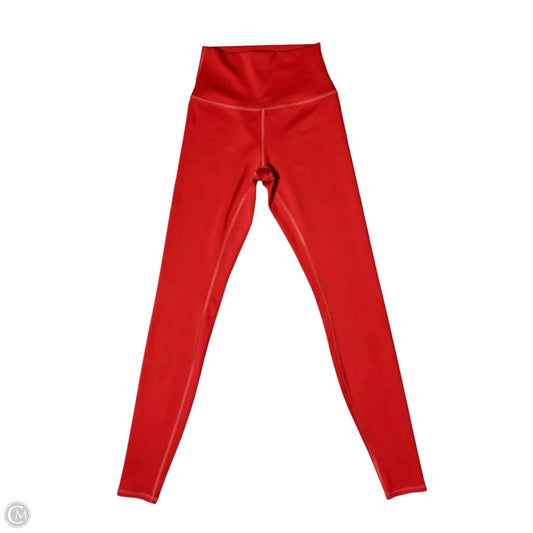 Athletic Leggings By Alo In Red, Size: Xxs