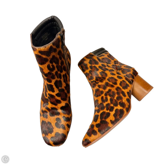 Shoes Heels Block By Bernardo In Animal Print, Size: 7