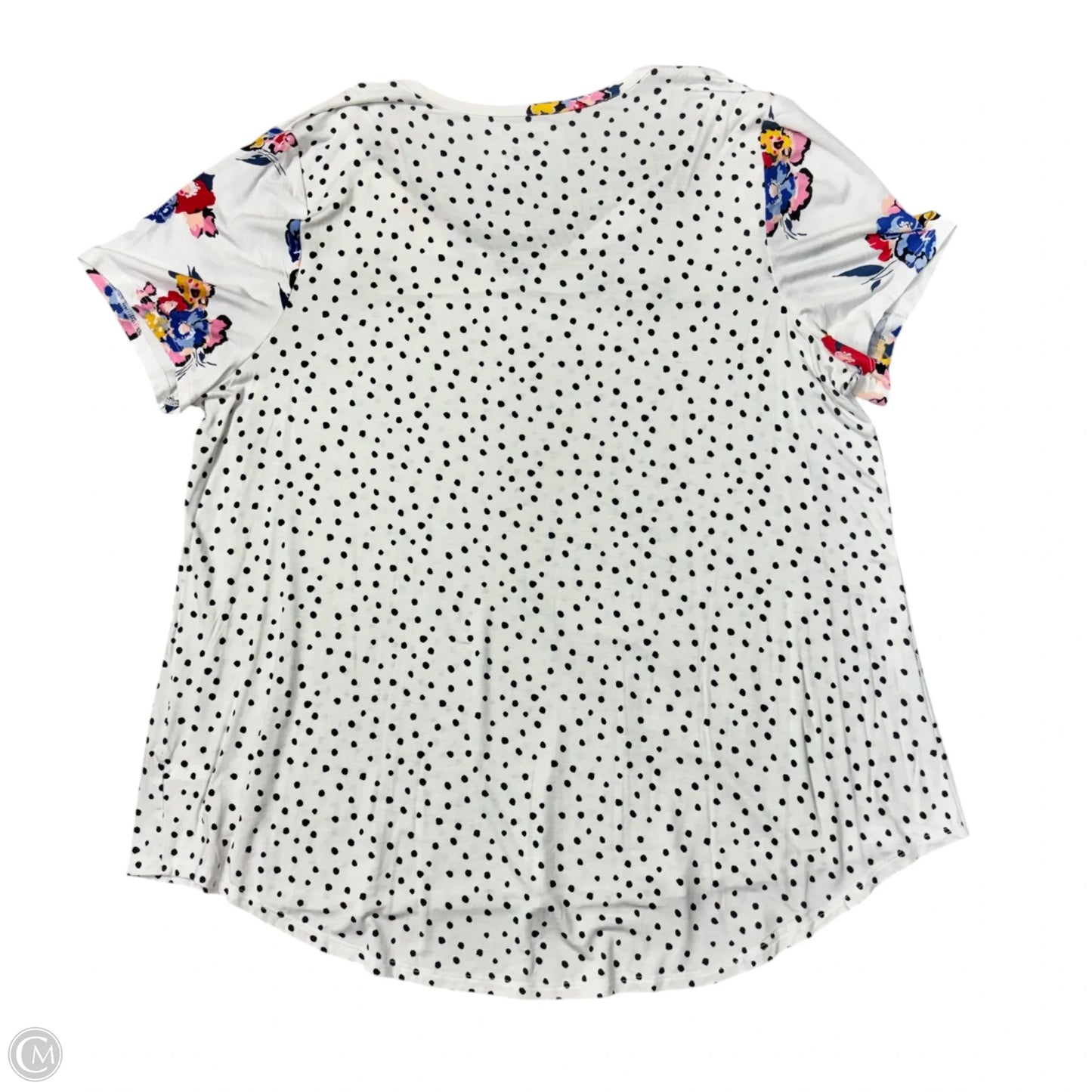 Top Short Sleeve By Lane Bryant In Polkadot Pattern, Size: 2x