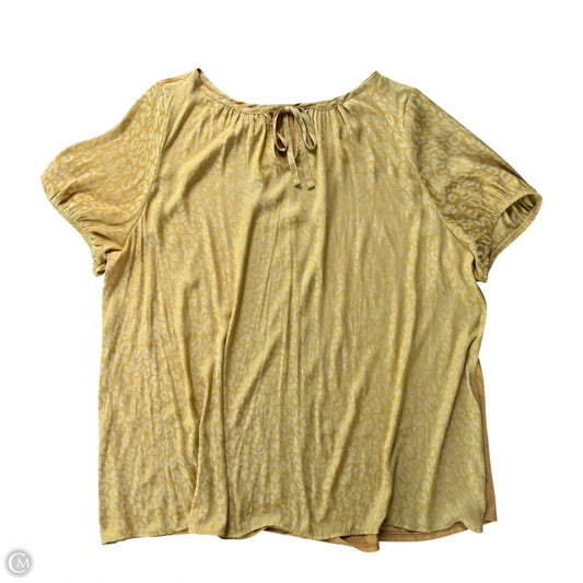 Top Short Sleeve By Lane Bryant In Animal Print, Size: 2x
