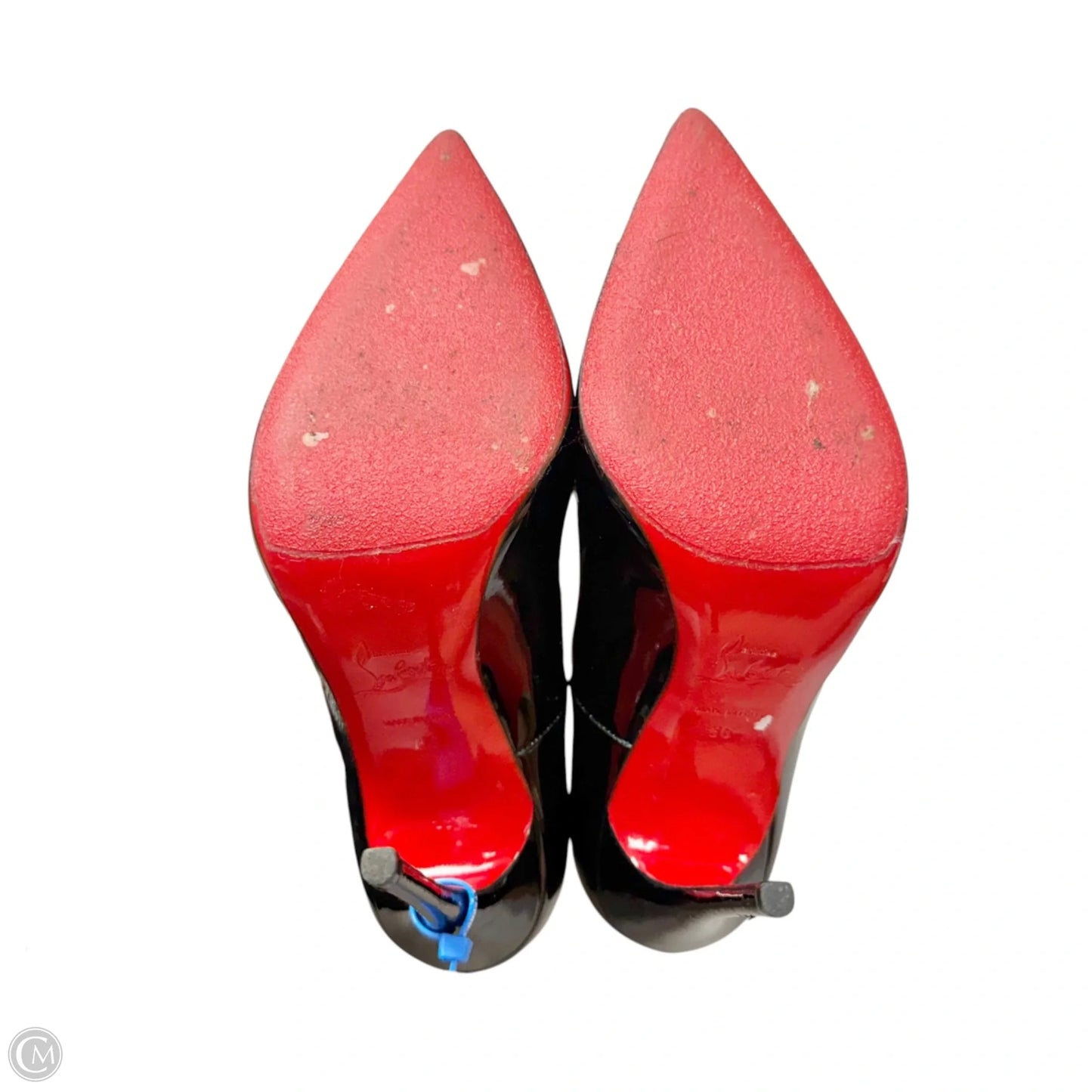 Shoes Luxury Designer By Christian Louboutin In Black, Size: 5.5