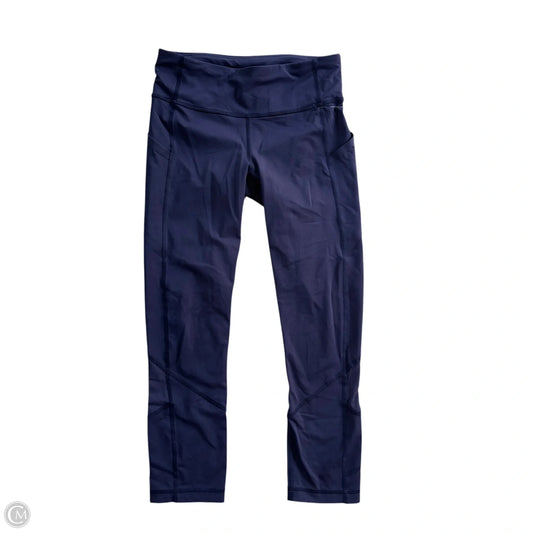 Athletic Leggings By Lululemon In Navy, Size: S