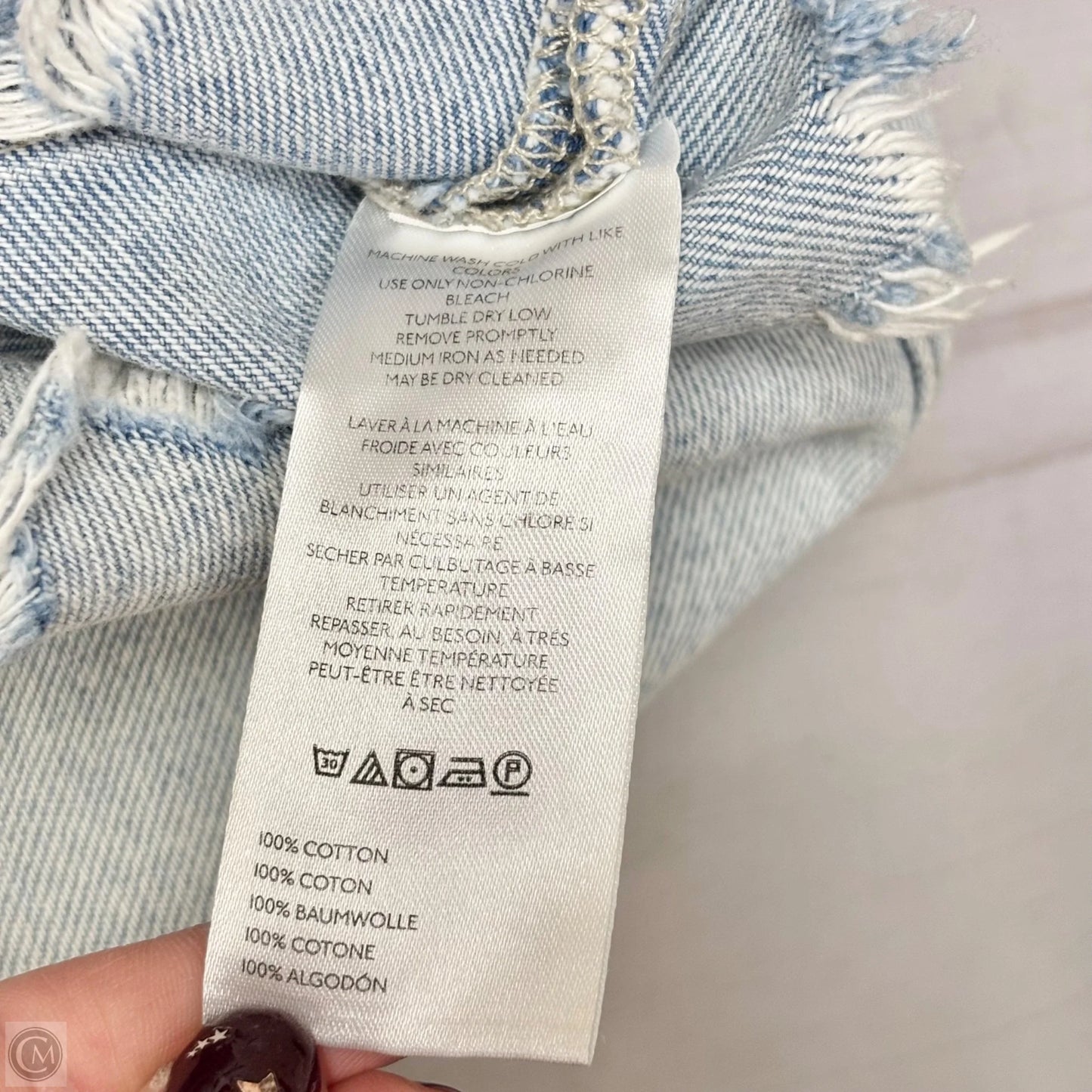 Skirt Mini & Short By Pilcro In Blue Denim, Size: S