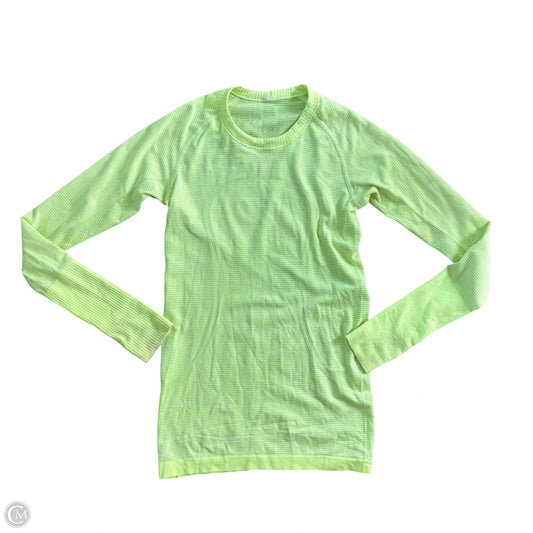 Athletic Top Long Sleeve Crewneck By Lululemon In Yellow, Size: S