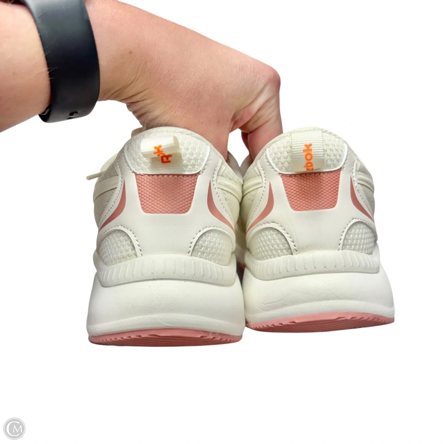 Shoes Athletic By Reebok In Pink & White, Size: 9