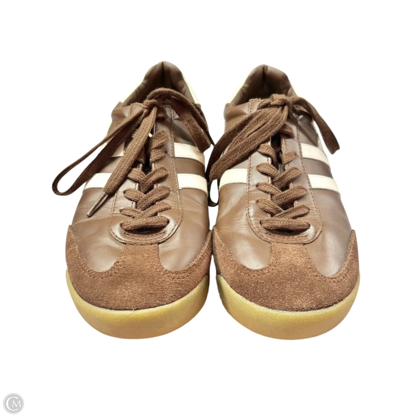 Shoes Sneakers By Gola In Brown & White, Size: 9
