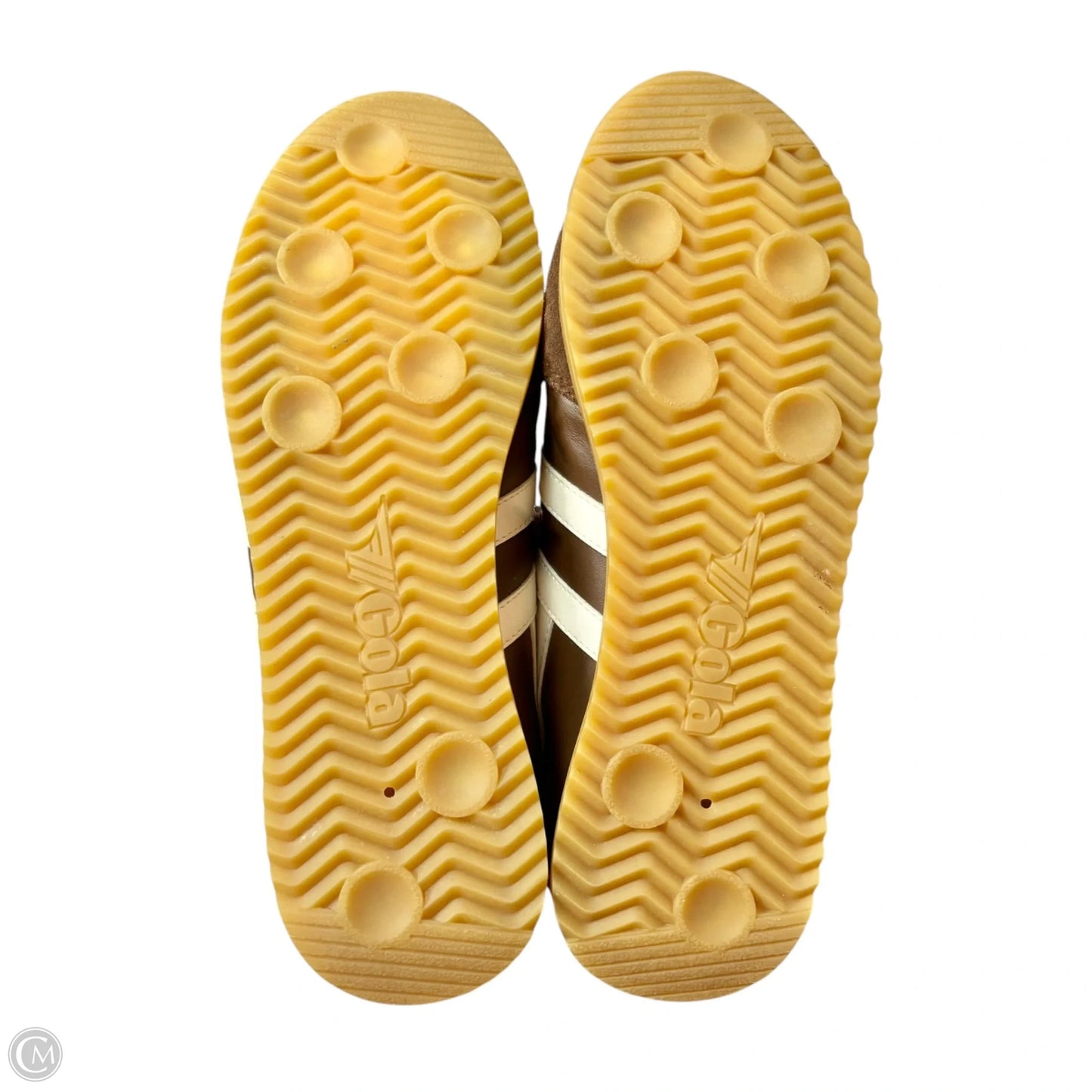Shoes Sneakers By Gola In Brown & White, Size: 9