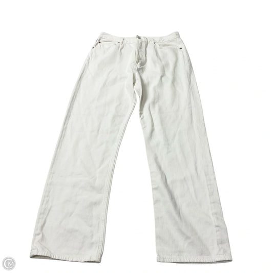 Jeans Straight By Agolde In Cream, Size: 10