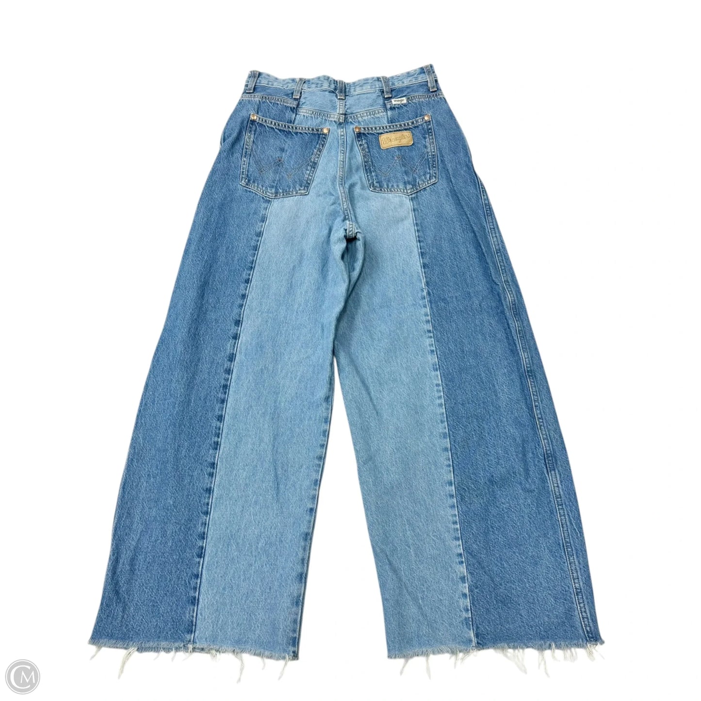 Jeans Wide Leg By Wrangler In Blue Denim, Size: 10