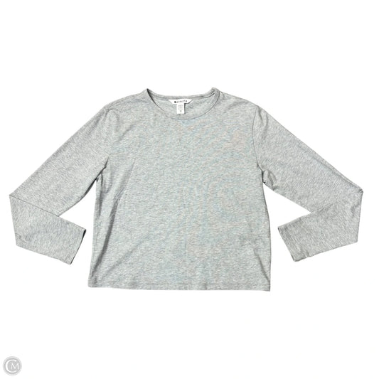 Athletic Top Long Sleeve Crewneck By Athleta In Grey, Size: Xs