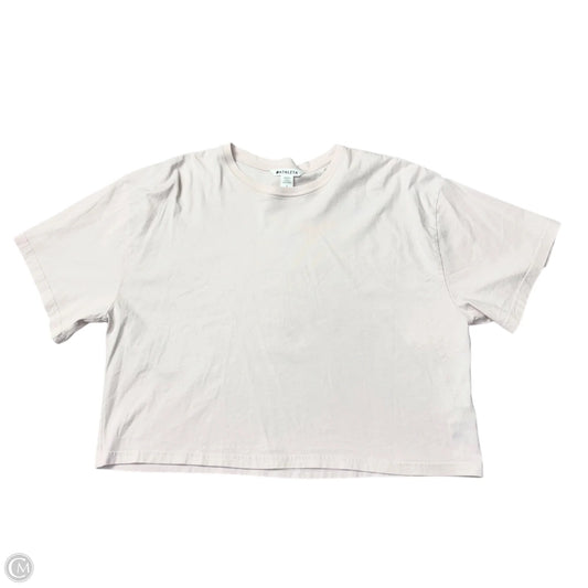 Athletic Top Short Sleeve By Athleta In Pink, Size: L