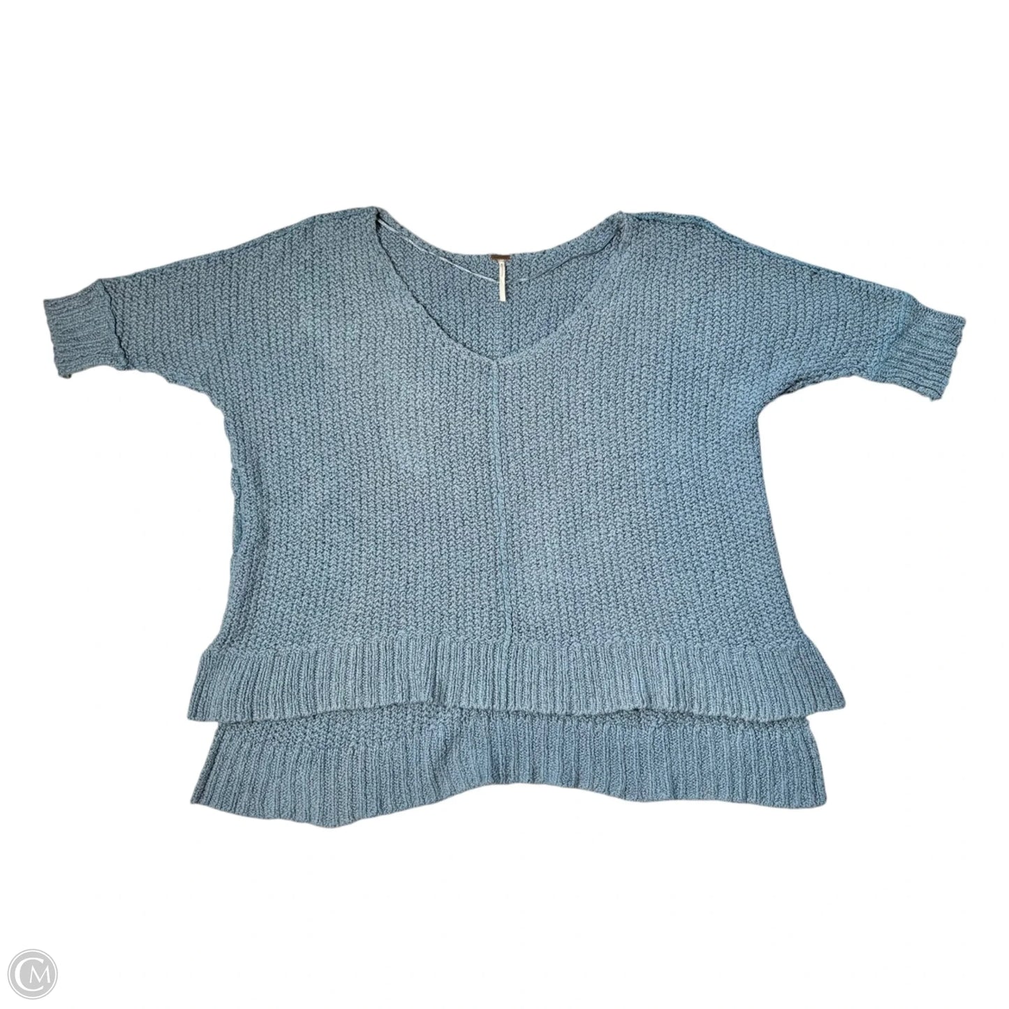 Sweater Short Sleeve By Free People In Blue, Size: S