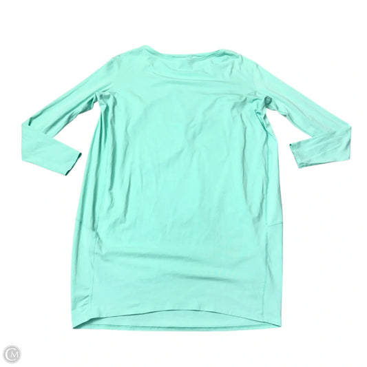 Athletic Top Long Sleeve Crewneck By Lululemon In Teal, Size: Xl