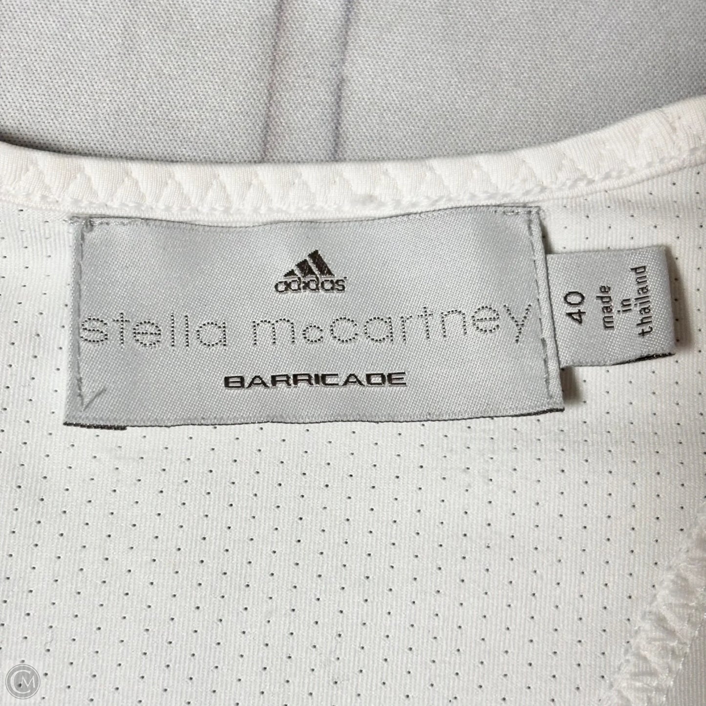 Athletic Top Long Sleeve Crewneck By Adidas In White, Size: M