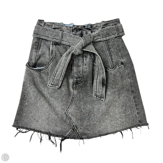 Skirt Midi By We The Free In Grey Denim, Size: 2