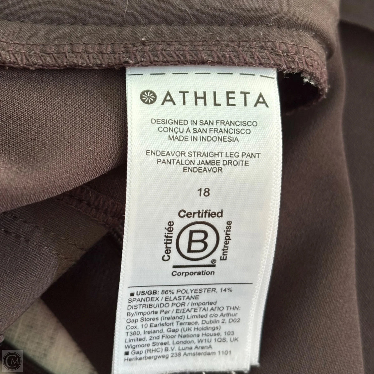 Athletic Pants By Athleta In Brown, Size: 18
