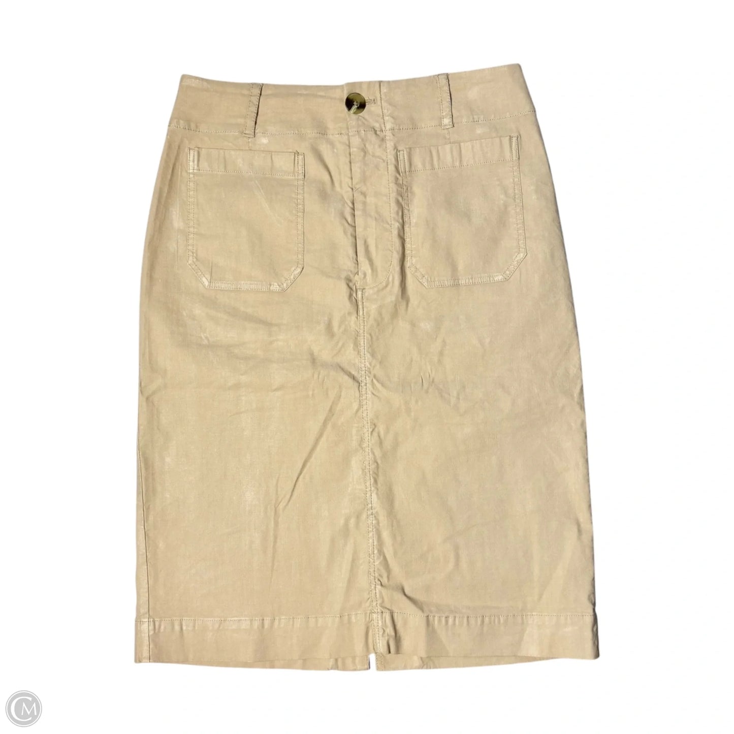 Skirt Midi By Maeve In Tan, Size: M