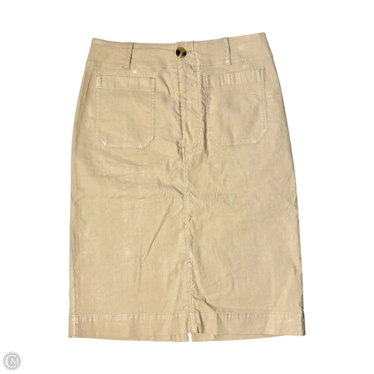 Skirt Midi By Maeve In Tan, Size: M