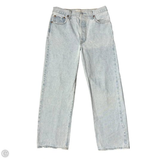 Jeans Straight By Levis In Blue Denim, Size: 8