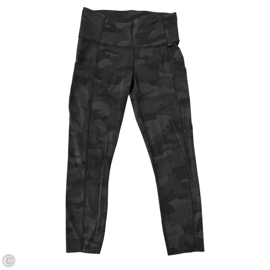 Athletic Leggings By Lululemon In Camouflage Print, Size: S
