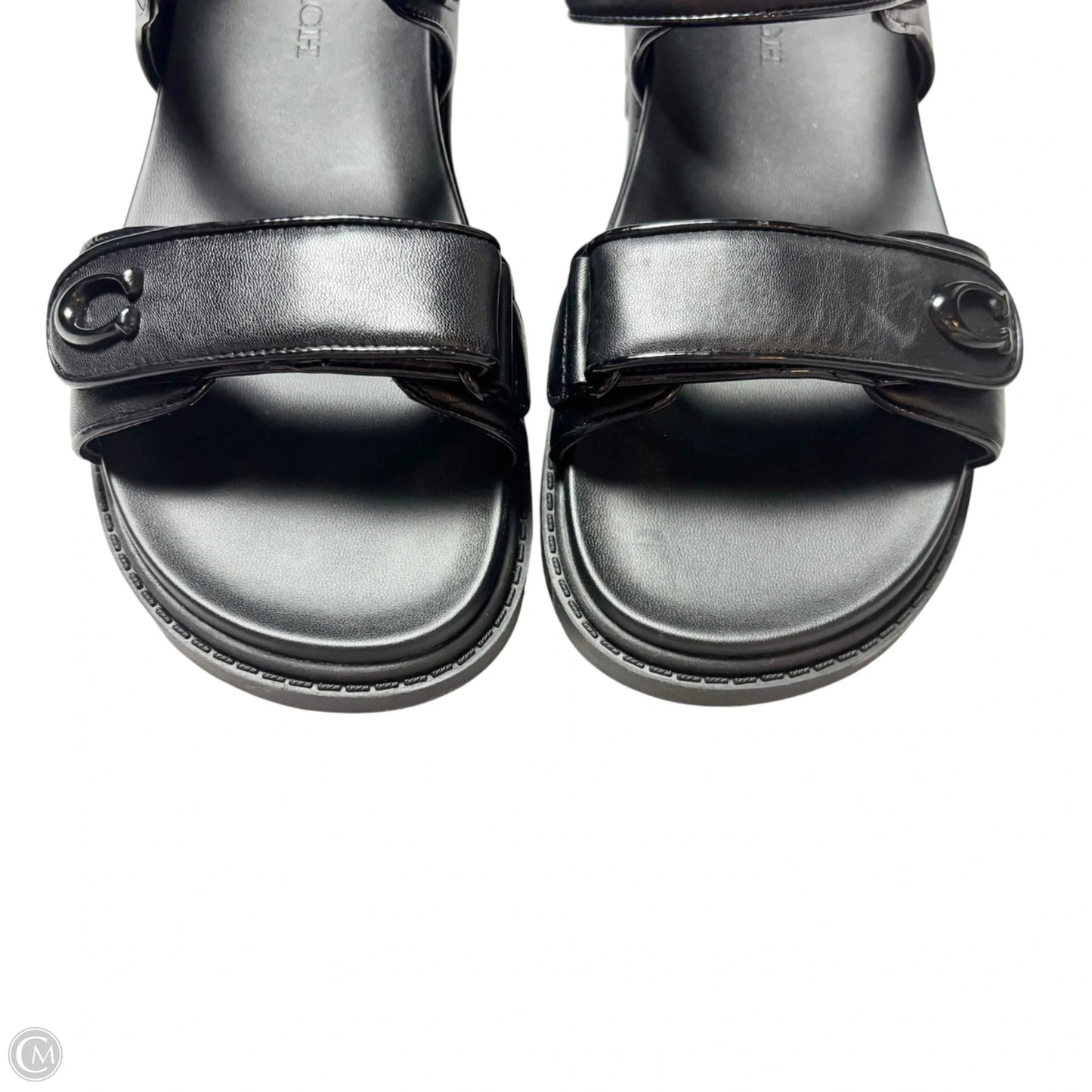 Sandals Designer By Coach In Black, Size: 8.5
