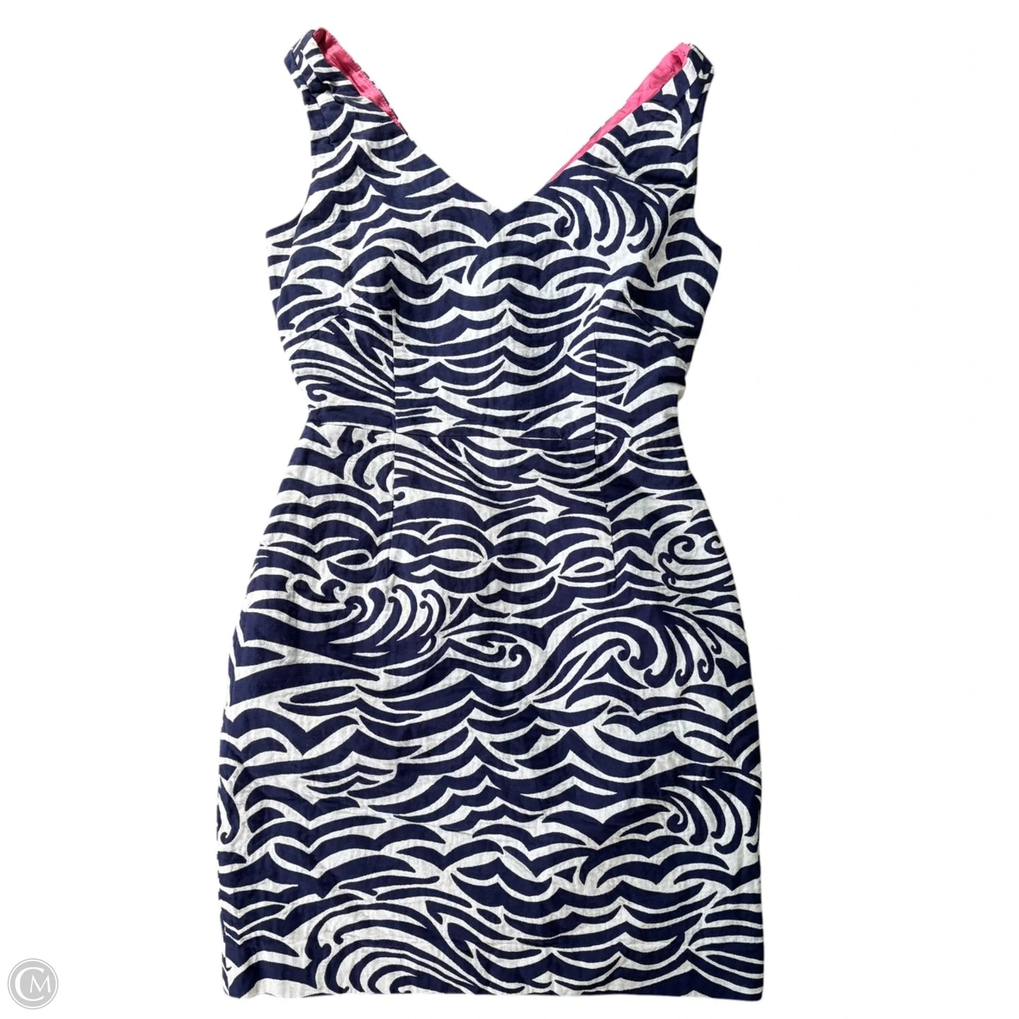 Dress Designer By Lilly Pulitzer In Blue & White, Size: 2