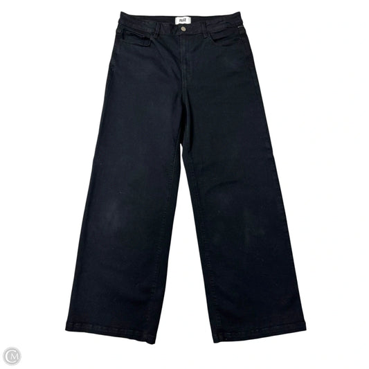 Jeans Wide Leg By Paige In Black, Size: 14
