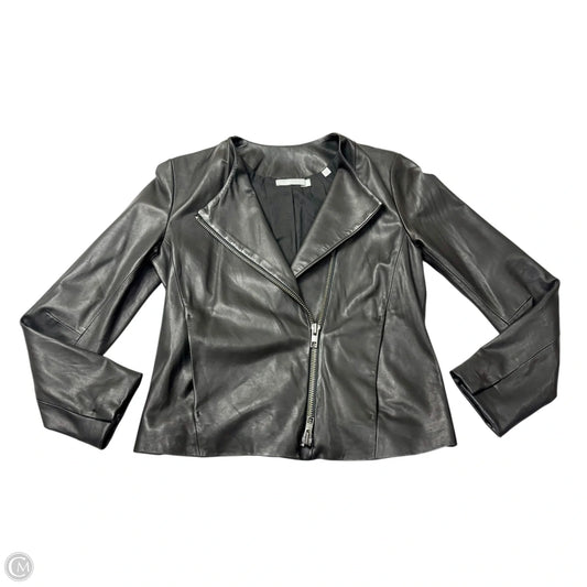Jacket Shirt By Vince In Black, Size: S