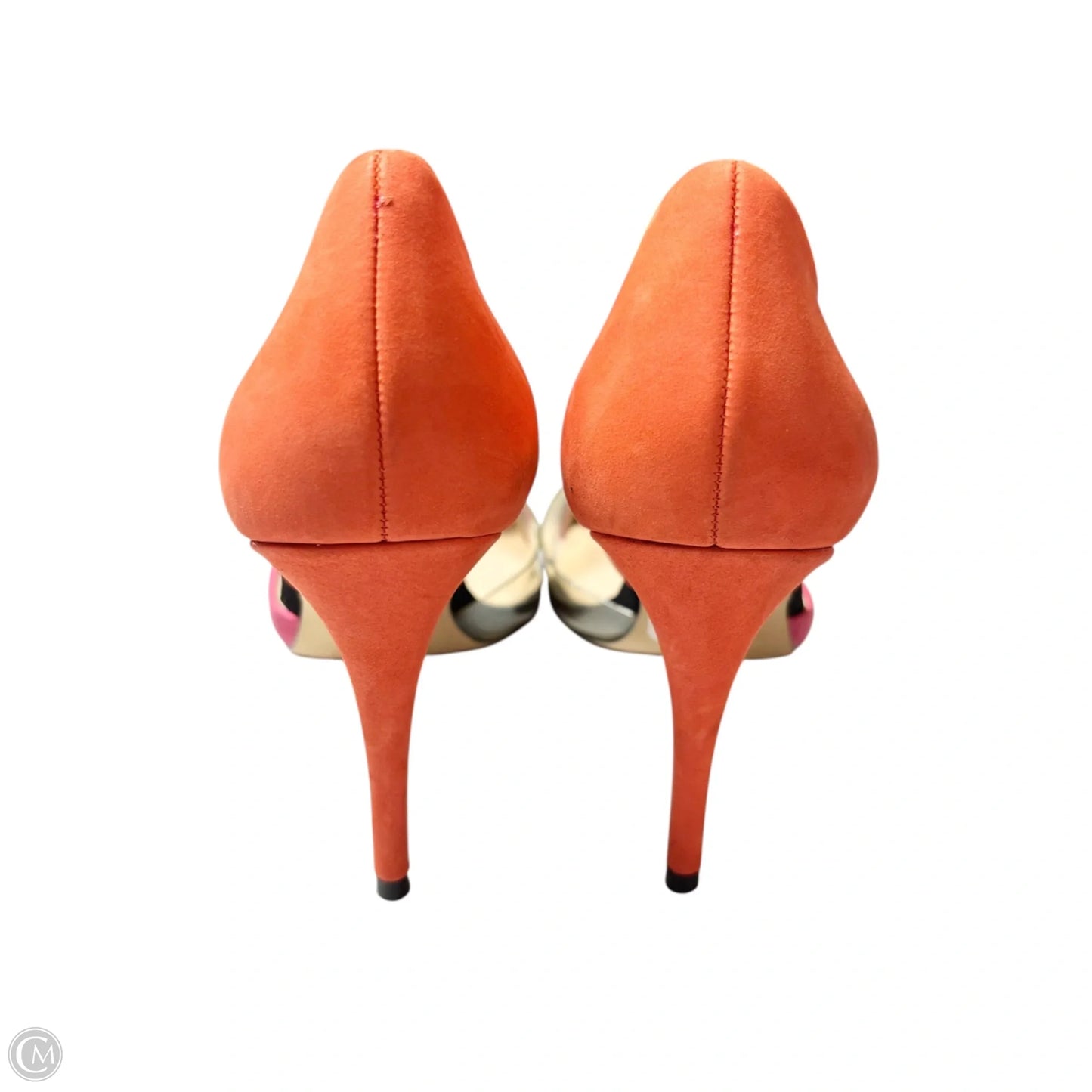Shoes Heels Kitten By Aldo In Orange & Pink, Size: 6