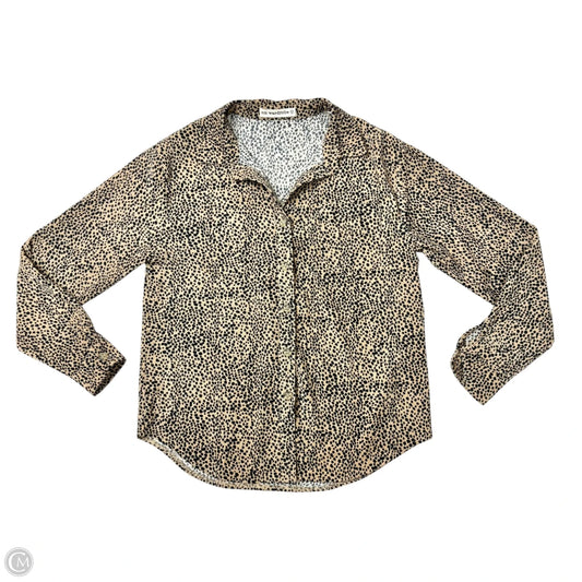 Jacket Shirt By SM Wardrobe In Animal Print, Size: M