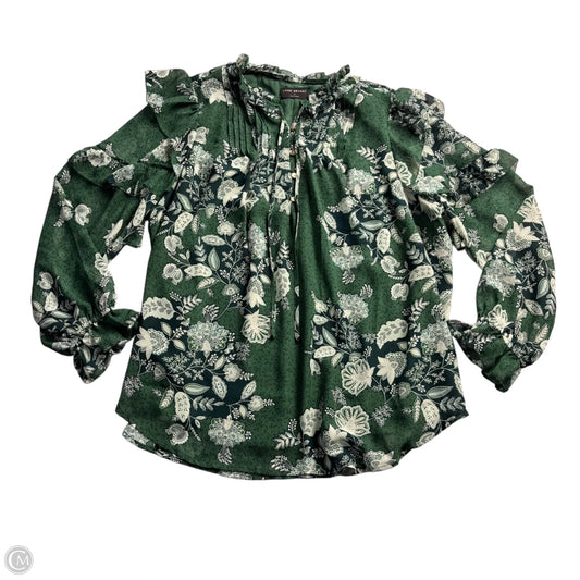 Blouse Long Sleeve By Lane Bryant In Floral Print, Size: L